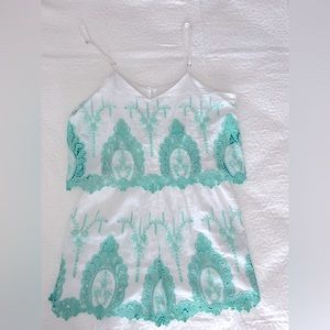 White lace romper